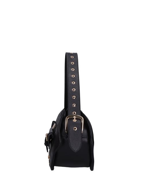 Rock pocket bag in hammered leather LA CARRIE | 142P-PC-240-TBLNERO